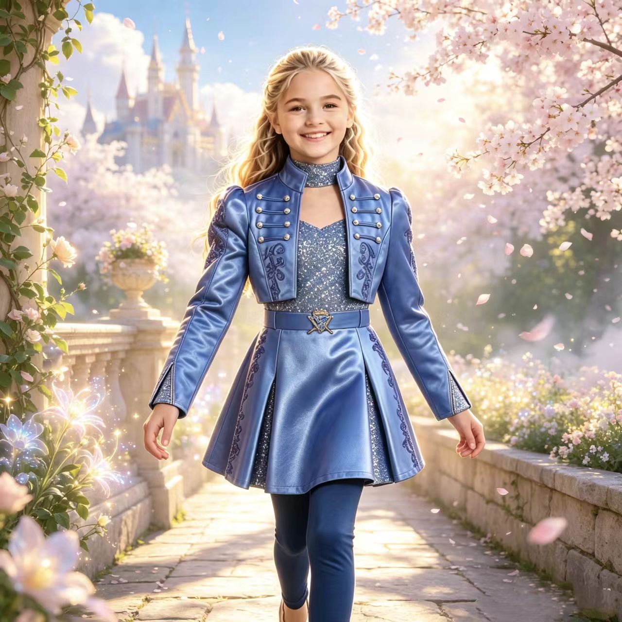 Veste bleue Descendants pour filles, costume de conte de fées maléfique pour Halloween, tenue de carnaval pour enfants, vêtements de fête d'anniversaire, thème filles