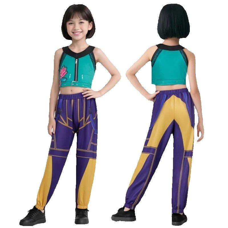 2025年新作 ポップシンガー コスプレ衣装 ハロウィン カーニバル クリスマス ステージ 3Dプリント柄 ロールプレイ服
