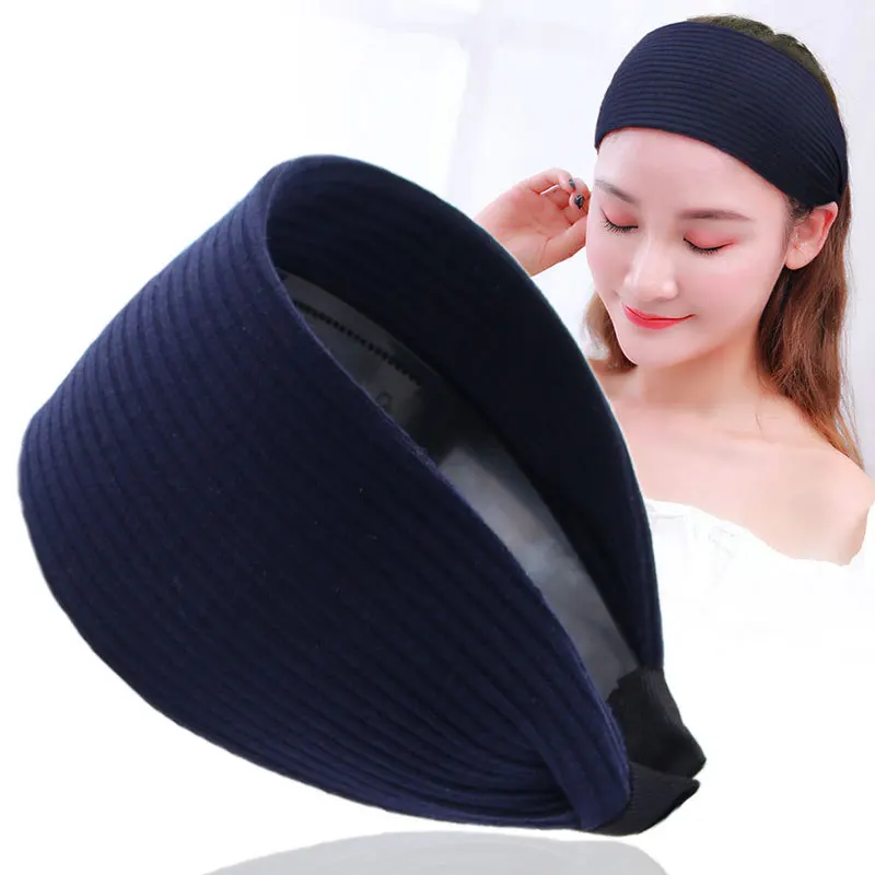 Diadema antideslizante de ala ancha para mujer, cubierta de Clip para el pelo Simple, moda para el cabello gris, tocado prensado para el cabello con temperamento