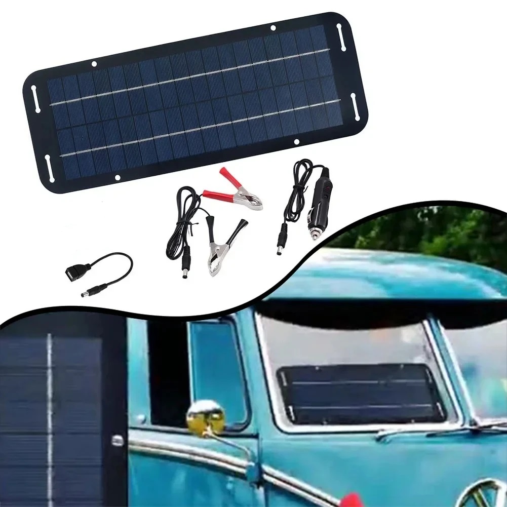 Panel solar fotovoltaico de 60 W, cargador de batería de mantillo de 12 voltios para vehículos recreativos, caravanas, barcos, sistema de carga para casas