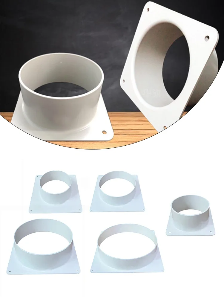 Air Vent Duct Connector Flange Straight Ventilation Pipe Plastic Ducting Tools Home Improvement Ventilation System Components