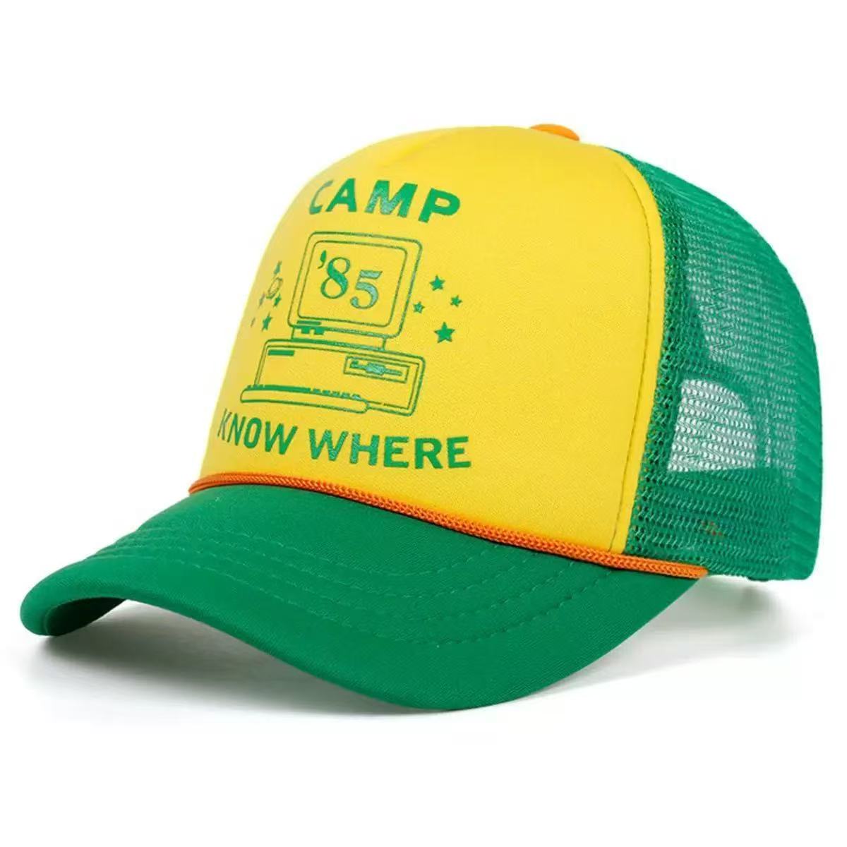 Halloween Sport Retro Stranger Hut Cosplay Dustin Baseballkappe Mesh Thinking Hats Unisex Accessoires Verstellbare Requisite Outdoor