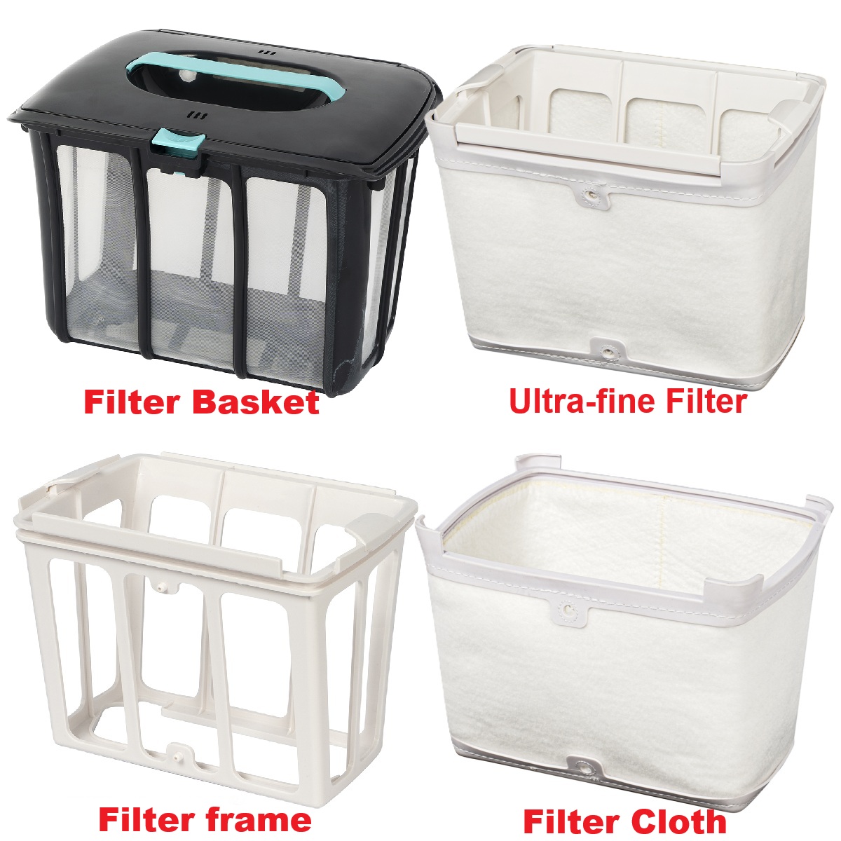 180 µm Filter Basket & 3 µm Ultra-fine Filter Replacement For Aiper Scuba S1 / Scuba S1 2025 Robotic Pool Cleaner,