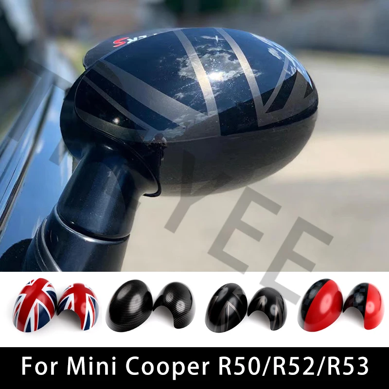 Per Mini Cooper R50 R52 R53 Destra E Sinistra Sterzo Auto-styling Union Jack Porta Specchietto retrovisore Coperture Auto Surf adesivi
