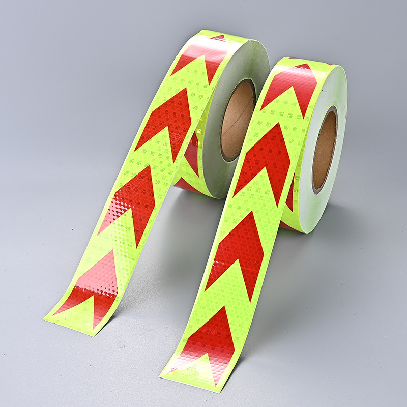 Pijl 5 cm x 3 m reflecterende fietsstickers zelfklevende reflectoren waterdichte waarschuwingstape strips voor auto fietshelm motorfiets