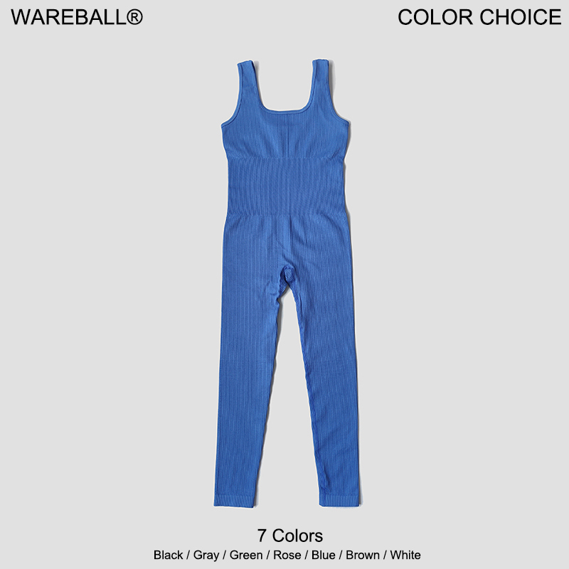 Conjunto de treino feminino yoga sem costura macacões com nervuras uma peça macacão de fitness sem mangas conjunto de ginásio roupas de treino