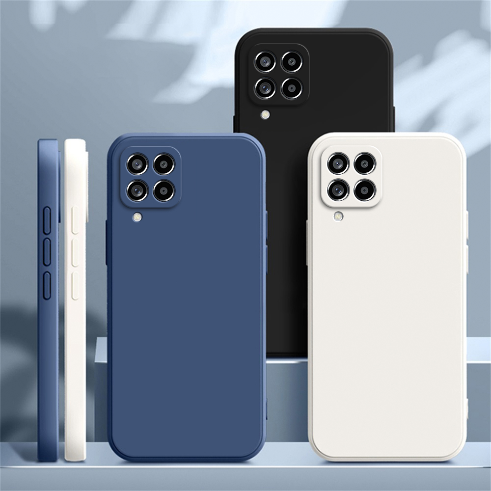 Funda capa de telefone original para samsung a12 a22 a32 a42 a52 a72 a73 a13 a23 a33 a53 a14 a24 a34 a54 5g capas de silicone fosco