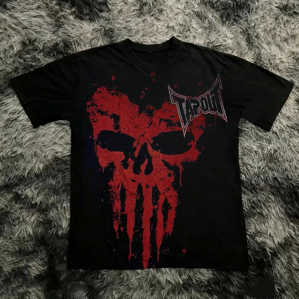 Camiseta Vintage Y2K Tapout para Hombre y Mujer, Camiseta con Estampado Gráfico de Verano, Camiseta Estilo Y2K de los 90, Moda Gótica Urbana, Camisetas de Verano