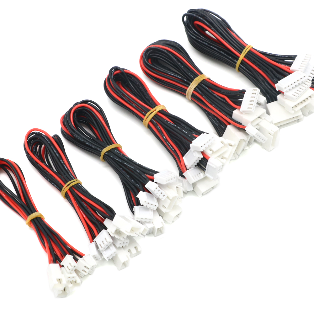 5 шт./лот JST-XH 1S 2S 3S 4S 5S 6S 20 см 22AWG Lipo Balance Wire Удлинитель зарядного кабеля Шнур для зарядного устройства RC Lipo