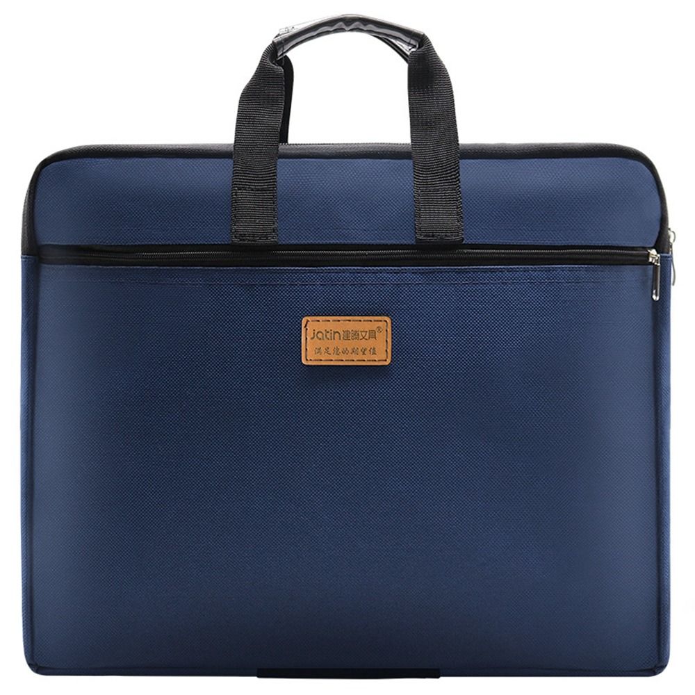 Oxford Cloth A4 Portable File Bag Zipper File Organizer A4 File Folder Business Briefcase Multi-layer Documents Bag Student