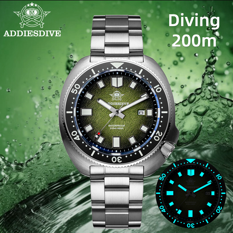 ADDIESDIVE Japan2115 Новые мужские часы с сапфировым стеклом BWG9 Ультра-яркие светящиеся водонепроницаемые наручные часы 200 м Роскошные кварцевые часы