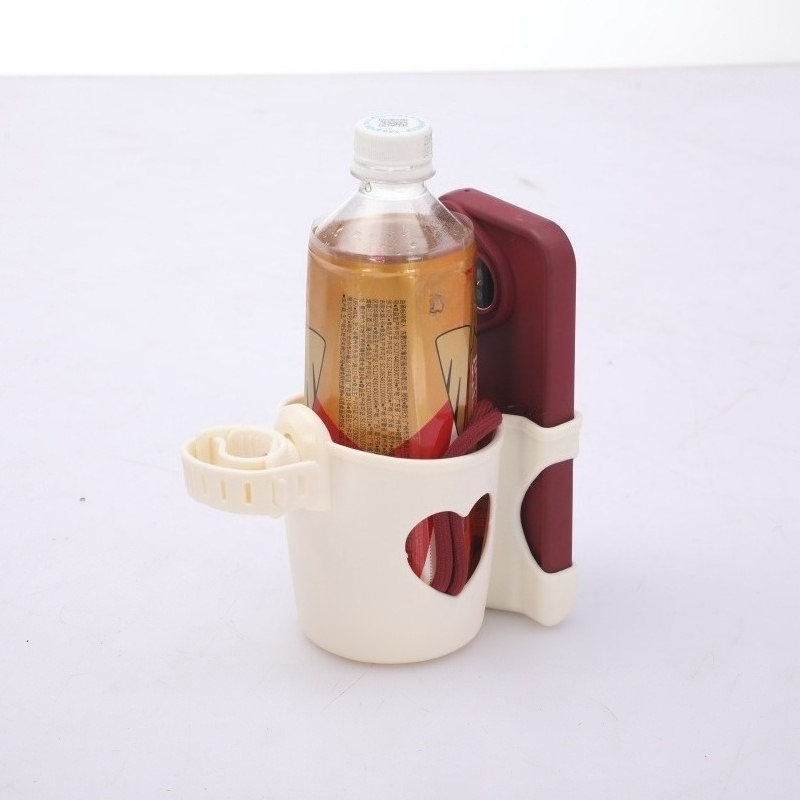Suporte de copo para carrinho de bebê 2 em 1, suporte multifuncional universal para garrafa infantil, acessórios para carrinho de bebê, suporte de copo