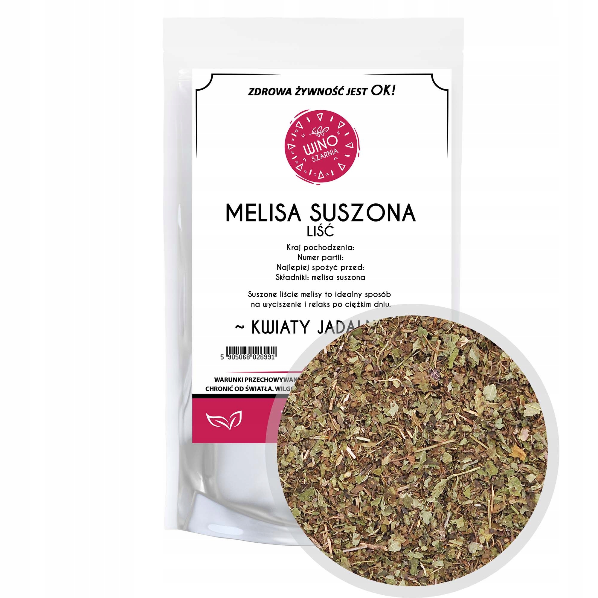 Getrocknete Melissenblätter – 100 g Kräutertee aus Zitronenmelissenblättern