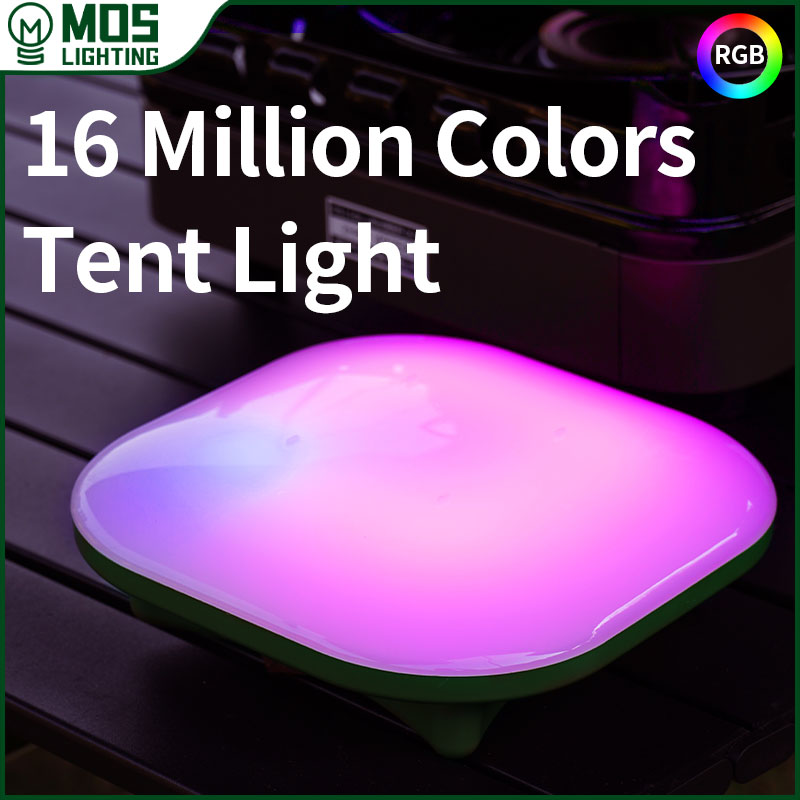 Moslight-屋外LEDランタン,高出力,Bluetooth,rgb,USB,超急速充電,常夜灯,釣り用懐中電灯