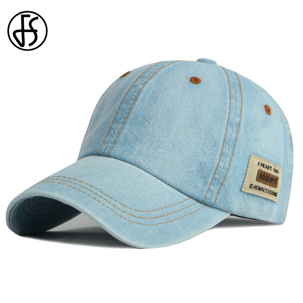 Cappello in denim blu FS Brand da uomo, berretto da baseball estivo di lusso da donna, cappello firmato streetwear, trucker cap, Gorras Para Hombre 2026