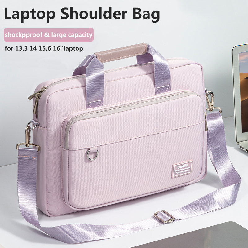 Saco do mensageiro do ombro do portátil para mulheres, MacBook Air Pro 13, 14.2, 15, 16, M3, M2, M1, A2918, A2992, A3114, A2991, A3113, 13,3 ", 14", 15,6"
