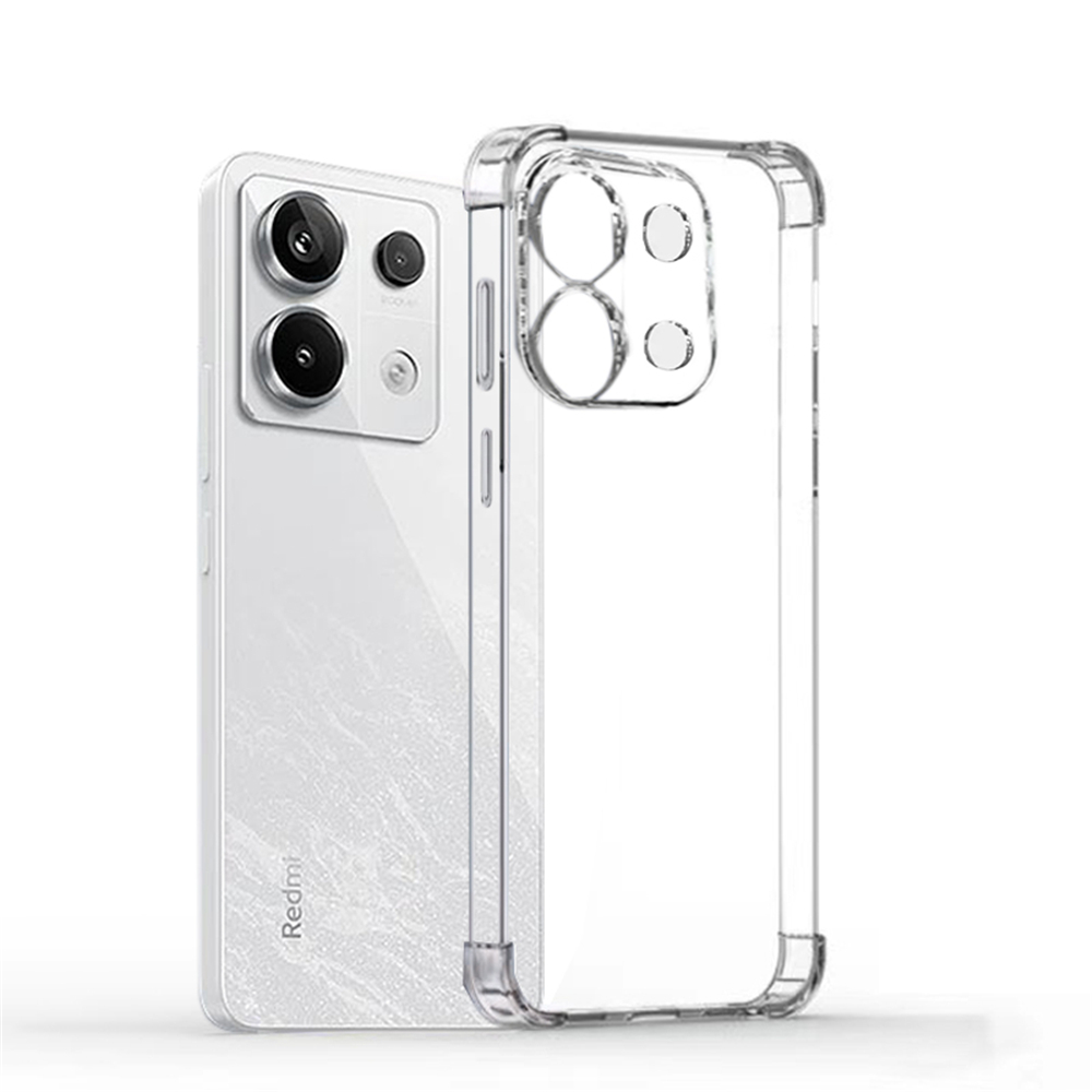 Schokbestendig Telefoonhoesje voor Xiaomi Redmi Note 13 Pro 4G 12 Pro Plus 5G Transparant Helder Siliconen Bumper Zachte TPU Achterkant