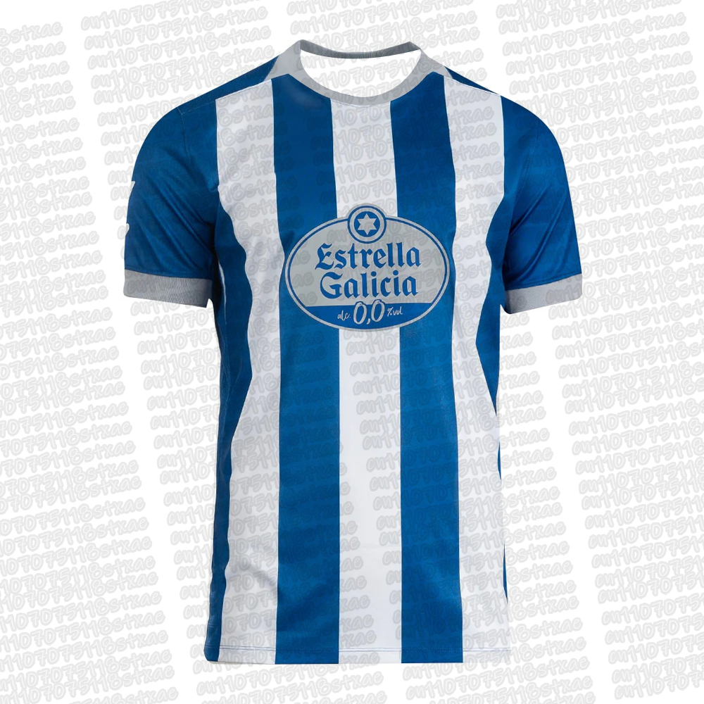 2026-27 Nieuwste Deportivo de A Coruña Heren Training Uit-voetbalshirt Korte Mouw Ademend Uniform Kinderen O-hals Voetbalshirt