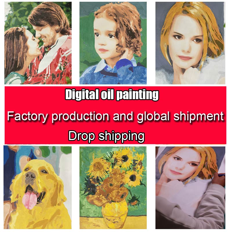 Dropshipping Pintura por números Color Pintura Transporte