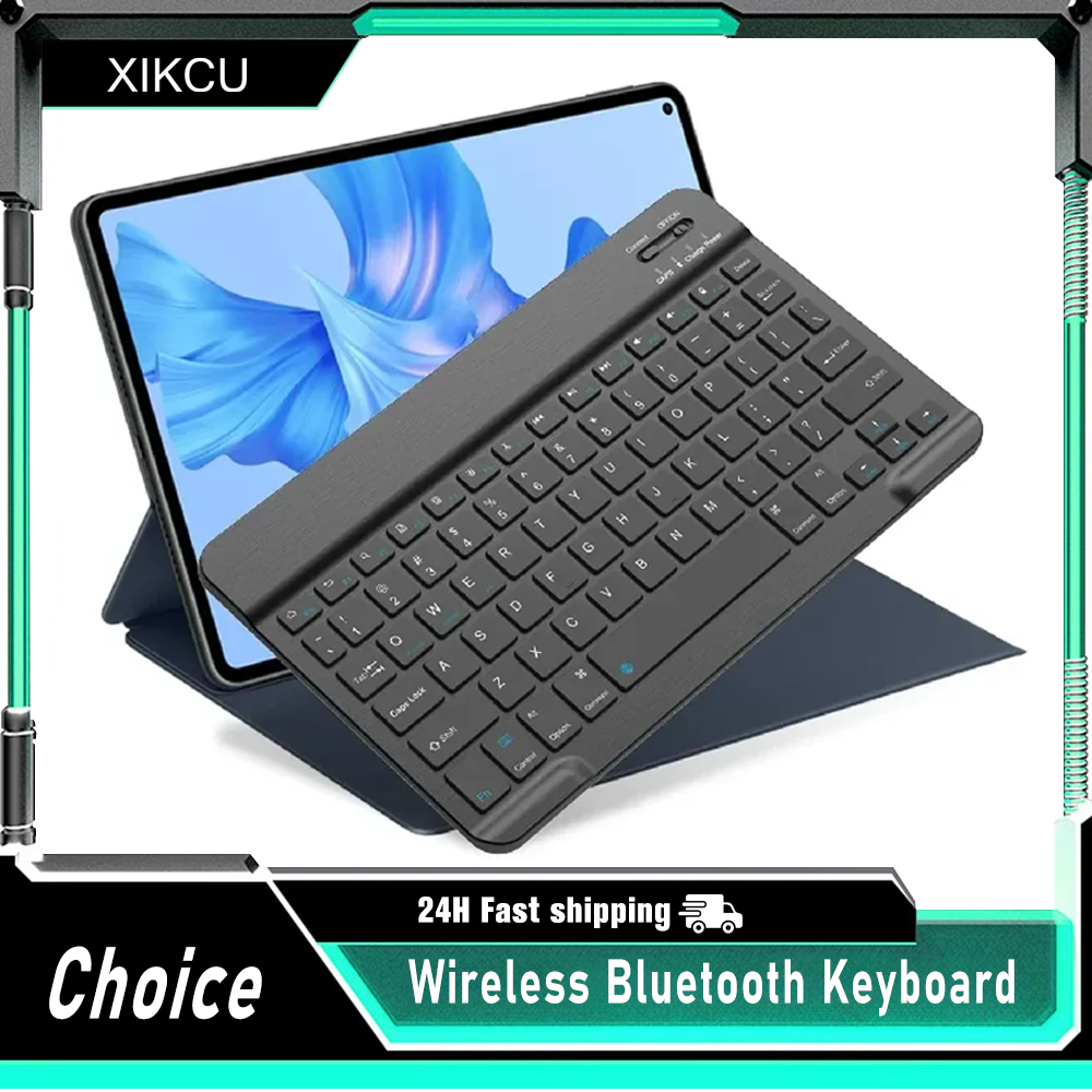 Teclado Bluetooth para iPad de 10ª Geração, iPad Pro 13, 12, 11, 10, 9, 8, 7 Polegadas, iPad Air 13, iPad Mini 11, Tablets Samsung e Xiaomi