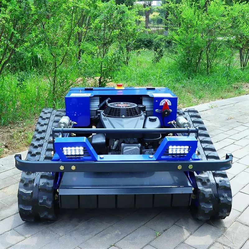 Customized CE EPA Approved All Terrain Grass Cutting Machine Agriculture Rubber Tracks Remote Control Robot Lawn Mower