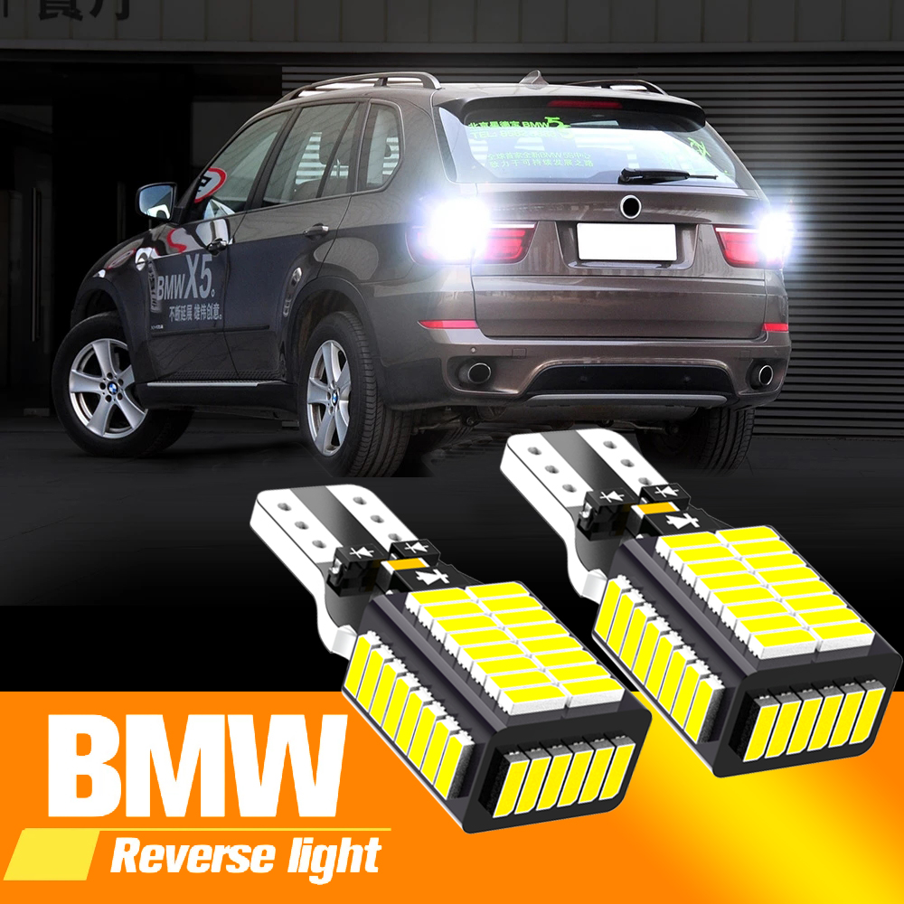 2 шт., светодиодная лампа задсветильник хода W16W T15 921 Canbus для BMW F12 F13 F06 E65 E66 E67 F01 F02 F03 F04 X3 E83 X3 F25 X5 E70 Z4 E89