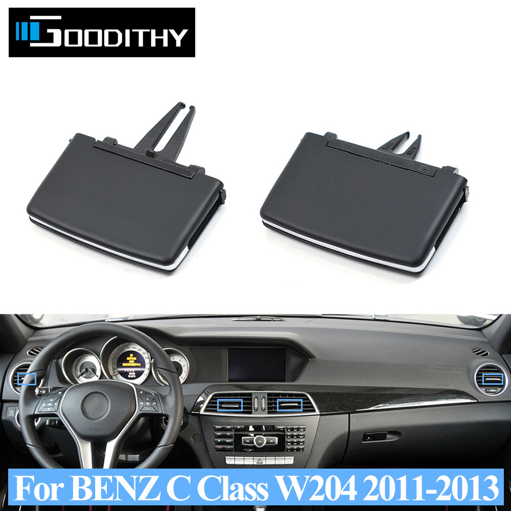 Auto Links Rechts Midden Ac Air Vent Grille Tab Clip Slider Voor Mercedes Benz W204 C Klasse C180 C200 220 230 260 2011 2012 2013