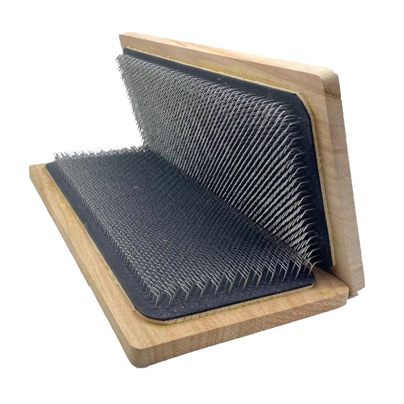 1 Par de Soportes de Madera para Dibujar y Fijar Cabello para la Fabricación de Pelucas, con Tarjeta de Dibujo y Aguja Curva