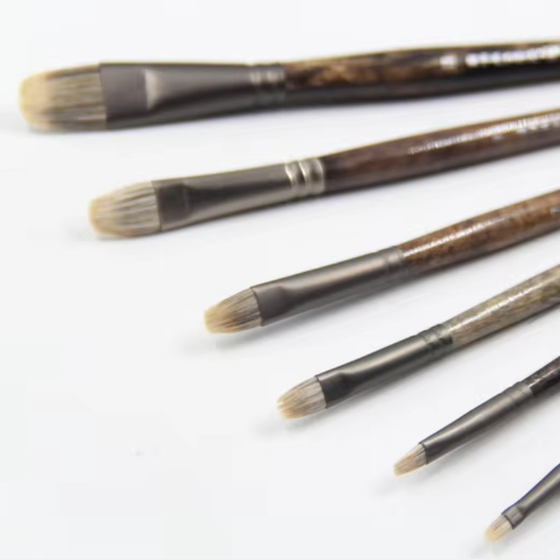 6 Cái/bộ Chồn Lửng Tóc Chất Lượng Phía Đông Bắc Bạch Dương Thanh Gouache Vua Bút Lông Dầu Cọ Sơn Nghệ Sĩ Nghệ Thuật Chuyên Nghiệp Tiếp Liệu