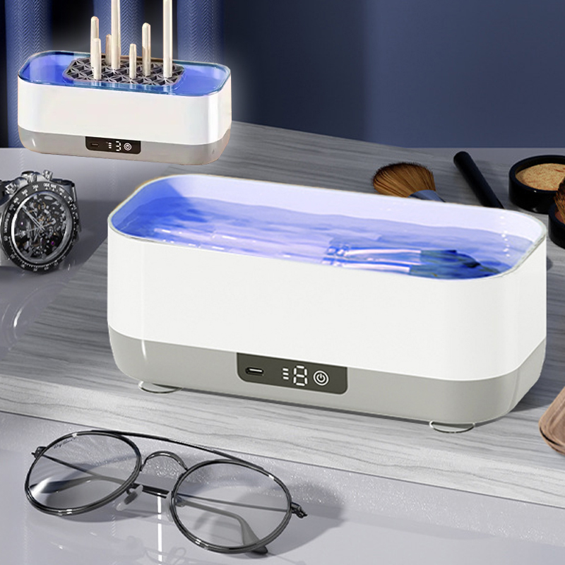 Small Multifunctional Vibration Cleaning Machine, USB Charging Makeup Brush, Glasses, Braces, Jewelry, Contact Lens Cleaner