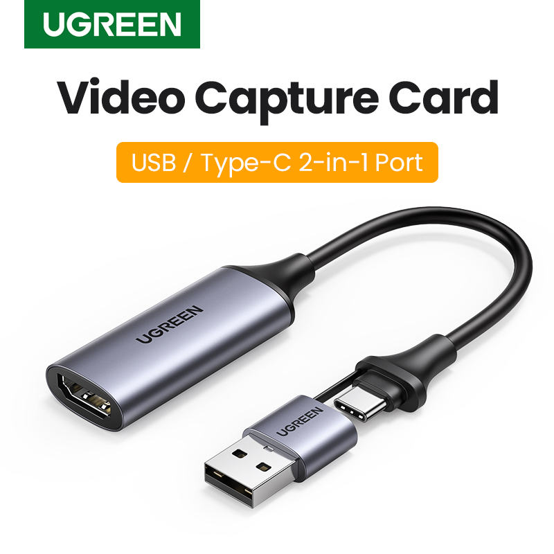 【 NEW-IN 】 Ugreen Карта видеозахвата 4K HDMI к USB/USB-C HDMI видео Захват коробка для ПК компьютерной камеры Live Stream запись встречи
