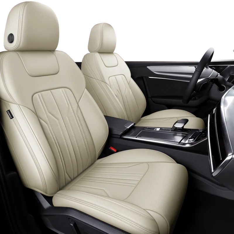 Custom Fit Car Accessories Seat Covers Full Set Middle Perforated Faux Leather Specific For Audi A3 A4 A5 A6 Q5 Q7 TT A8 Q3