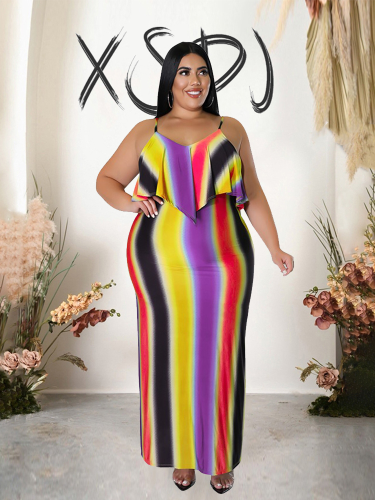 Elegante jurken voor dames Grote maten kleding Spaghettibandjes Sexy zomerjurk uit één stuk Goedkope jurken