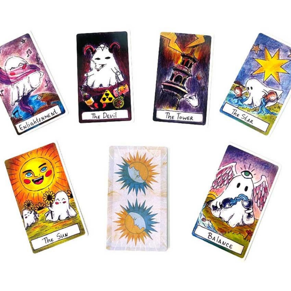 Leuke Ghost Tarot 12x7 cm papieren handmatige kaartspellen