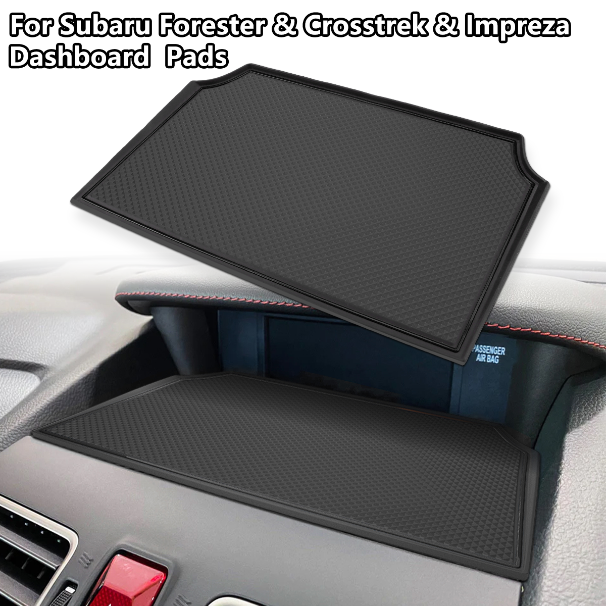 Estera de tablero de Control Central de coche para Subaru Forester 2014-2018 para Subaru Crosstrek 2012-2017 para Subaru Impreza 2012-2016