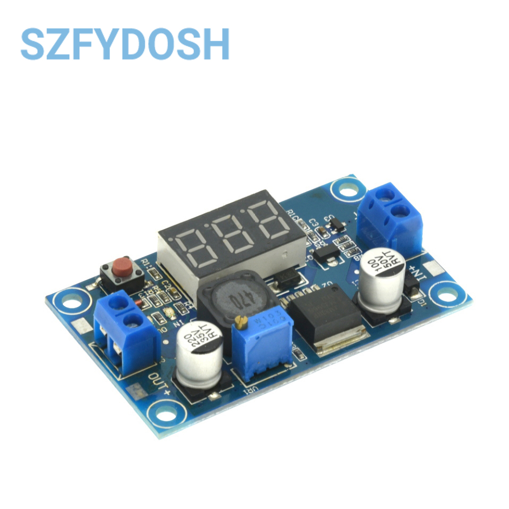 LM2596 DC DC Step Down Converter Spanningsregelaar LED-display Voltmeter 4,0 ~ 40 tot 1,3-37V Buck-adapter Verstelbare voeding