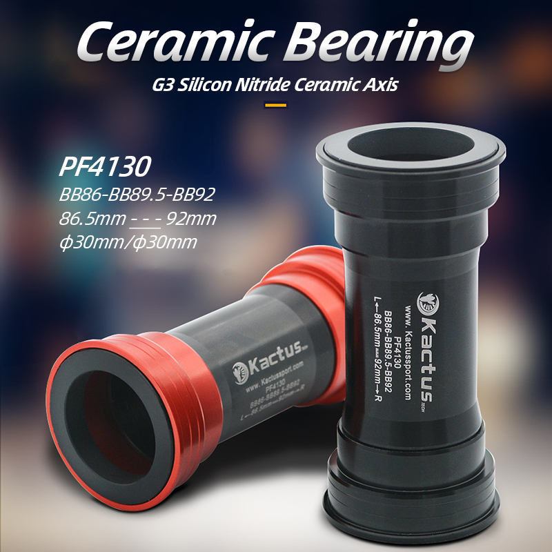 Kactus PF4130 Sepeda Braket Bawah Pressfit Sepeda Poros Gerakan Pusat 30 Bantalan Keramik untuk BB386 Crankset Sepeda Partes
