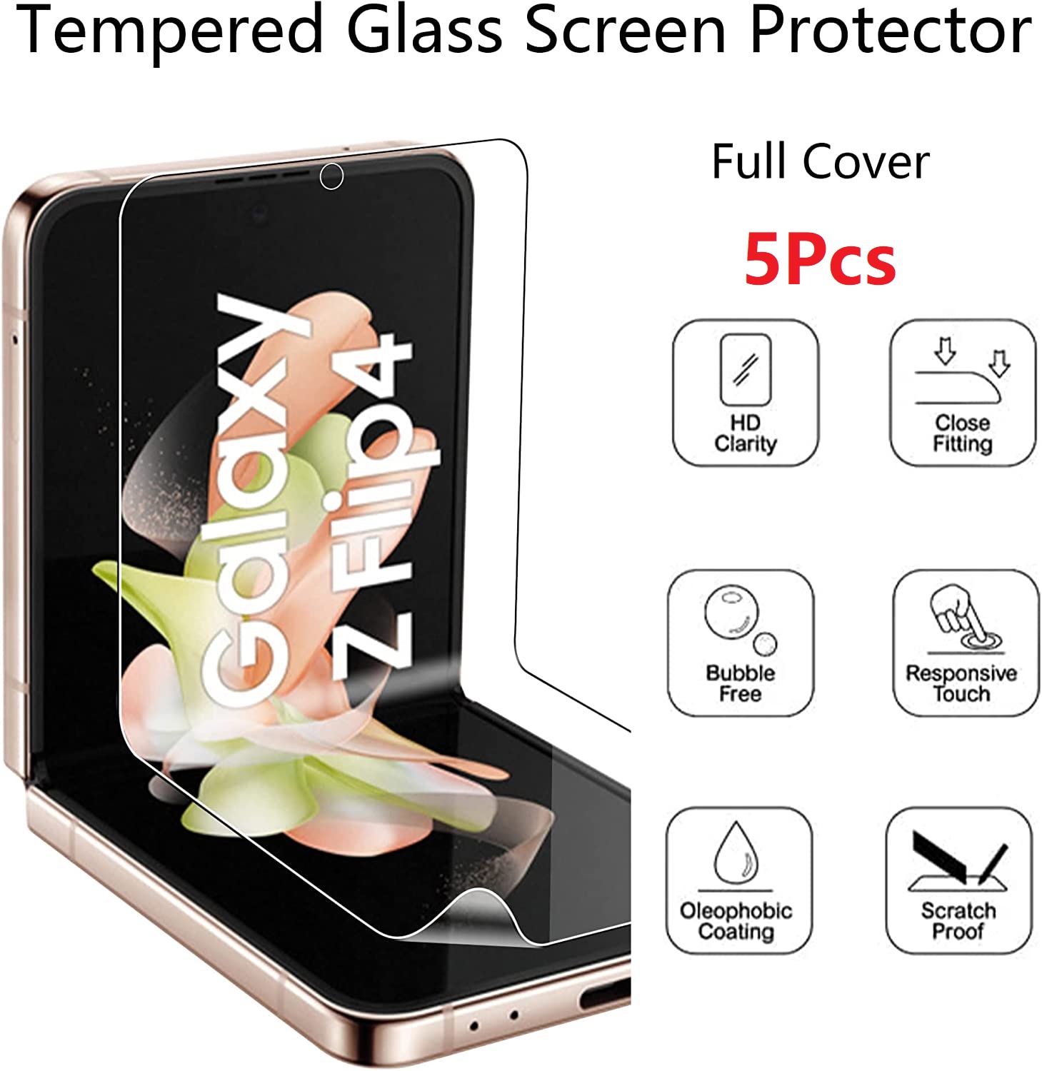 5Pcs Best  Hydrogel Film For Samsung Galaxy Z Flip 5 4 3 Flip Flip5 flip4 Soft Screen Protector