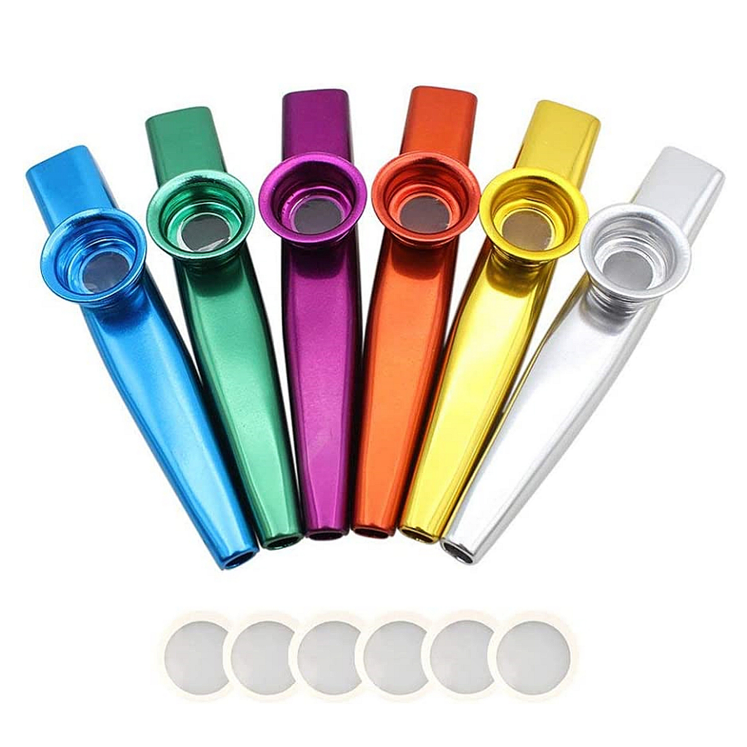 Strumenti musicali Kazoo in metallo Flauti Bocca a membrana Strumenti musicali Kazoos Buon compagno per chitarra