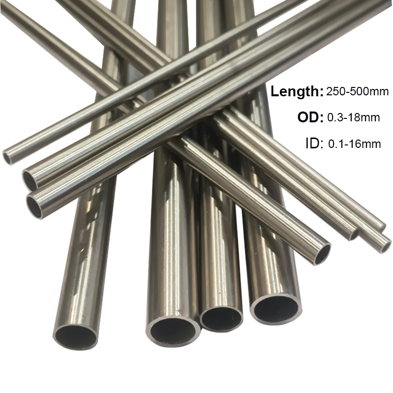 304 Stainless Steel Round Capillary Seamless Straight Tube 4x2mm 8x6mm 13x11mm 14x12mm 10x8mm 16x14mm18x16mm 250mm/500mm Long
