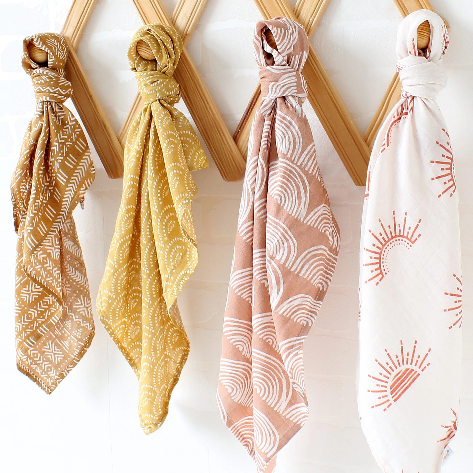 60*60 cm mousseline bambou coton bébé couverture bébé nouveau-né couvertures nouveau-né lange d'emmaillotage rot tissus serviette Pielucha livraison directe