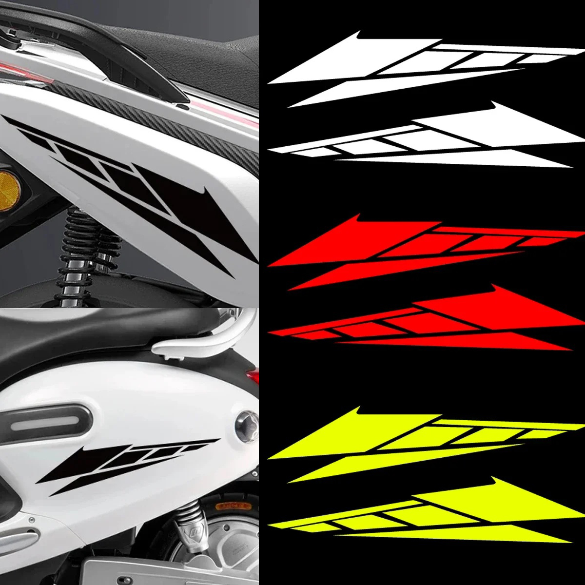 Revs Motorcycle Front Fender Moto Scooter Side Body Head Tail Box Reflective Vinyl Sticker Accessories Decal for NMAX XMAX TMAX