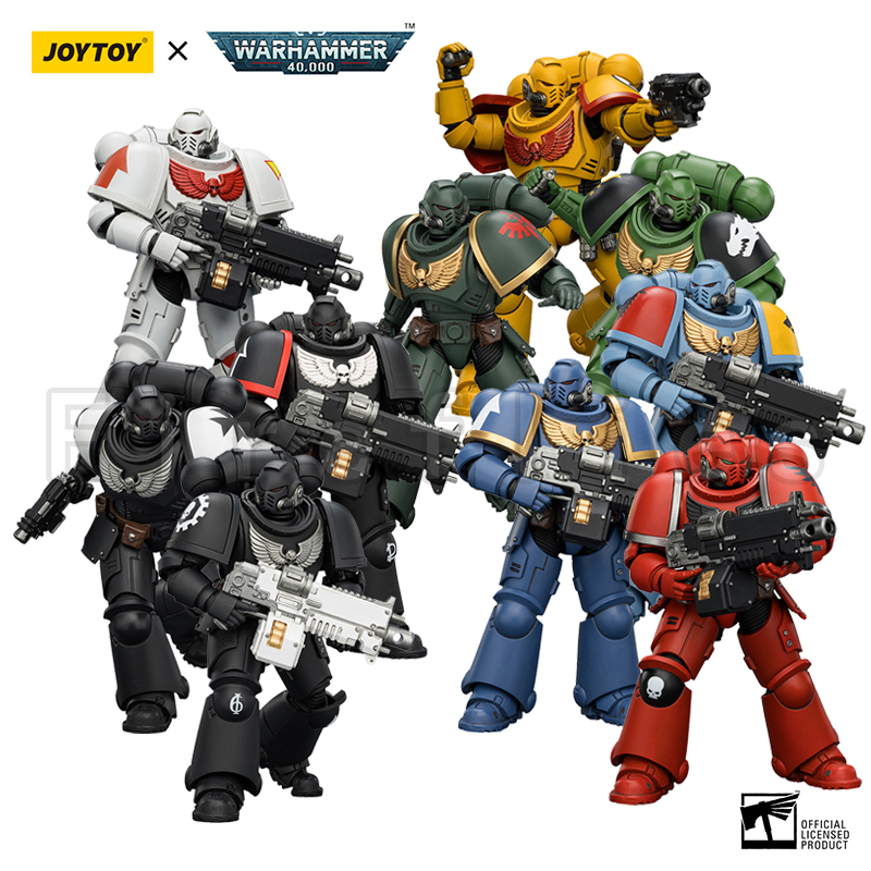 1/18 JOYTOY Action Figure 40K Ultramarines Imperial Fists Blood Angels Intercessor Anime Model Collectie Speelgoed