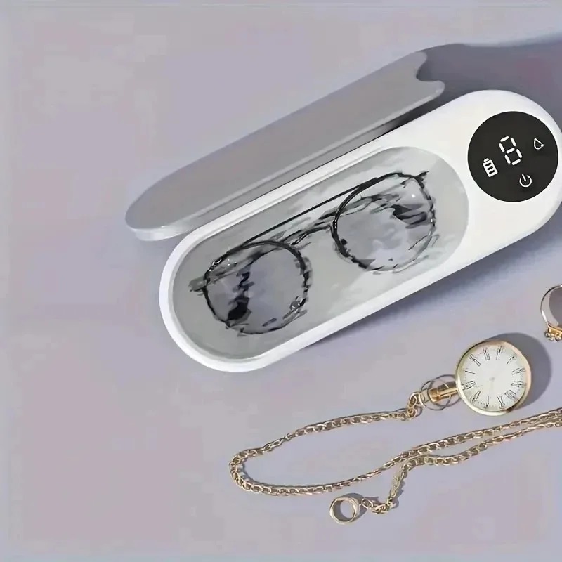 MJYIWANG High-Frequency Glasses Cleaner - 1pc Wireless Multi-Purpose Cleaning Machine for Eyewear & Accessories