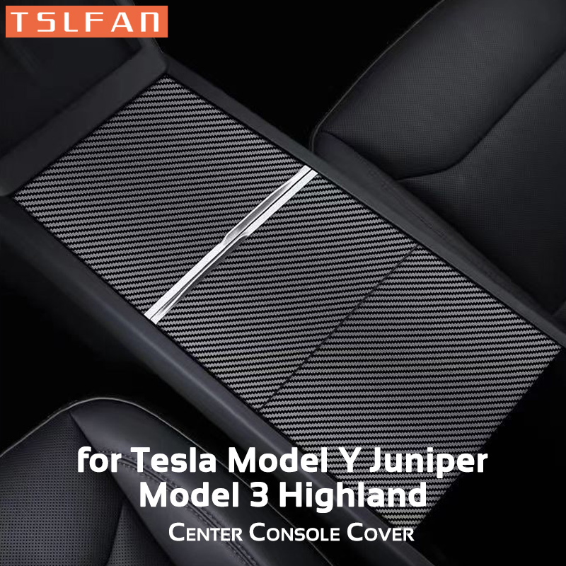 Для Tesla Model 3 Highland 2024 Y Juniper 2025 Защитная крышка центральной консоли Наклейка Центральная панель управления Пленка Автомобильные аксессуары