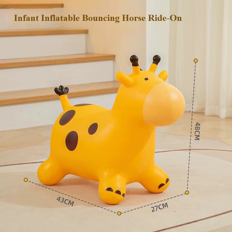 Opblaasbaar springkussen rit op speelgoed PVC cartoon hoppen paardrijden speelgoed springpaard speelgoed voor kinderen peuters baby speelspeelgoed