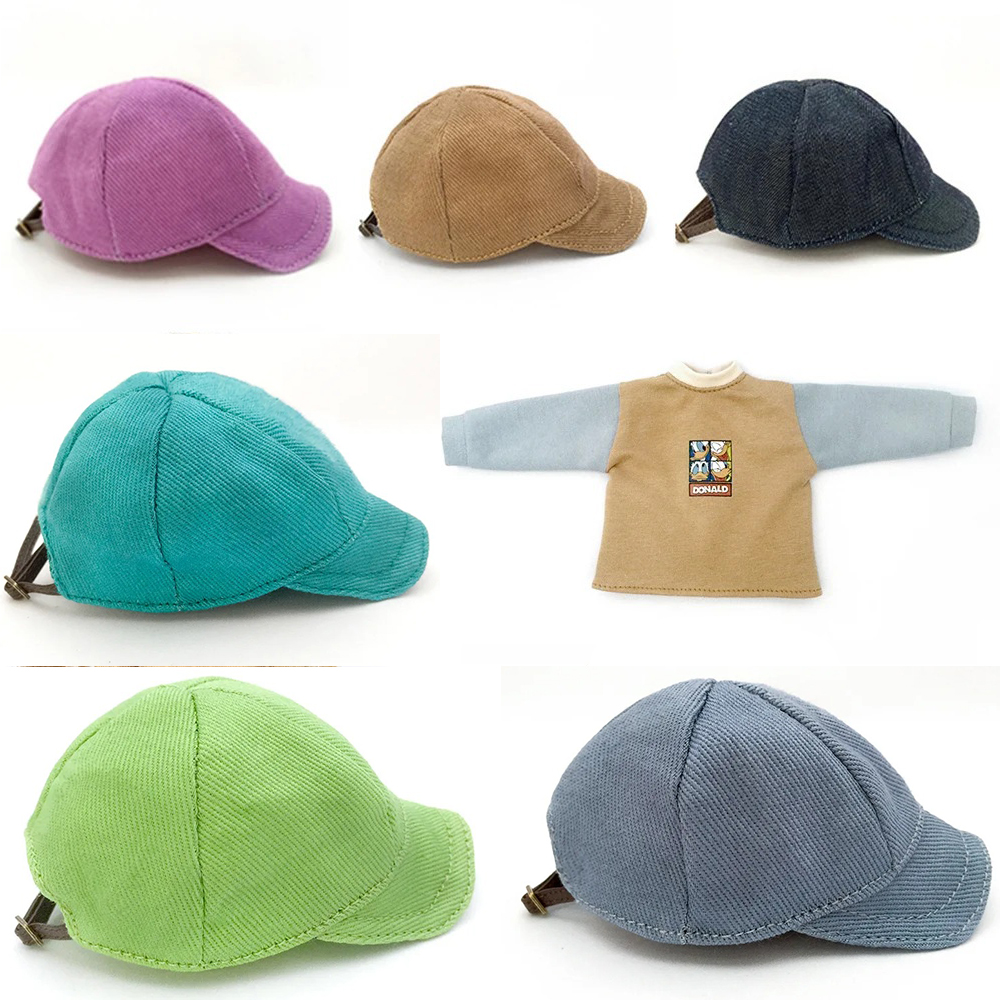 1/6 Bjd Poppen Mode Pet Kleding Pop Leuke Baseball Cap Hoed Pop Hoodies Voor 30Cm Pop, 12Inch Yosd Msd Pop