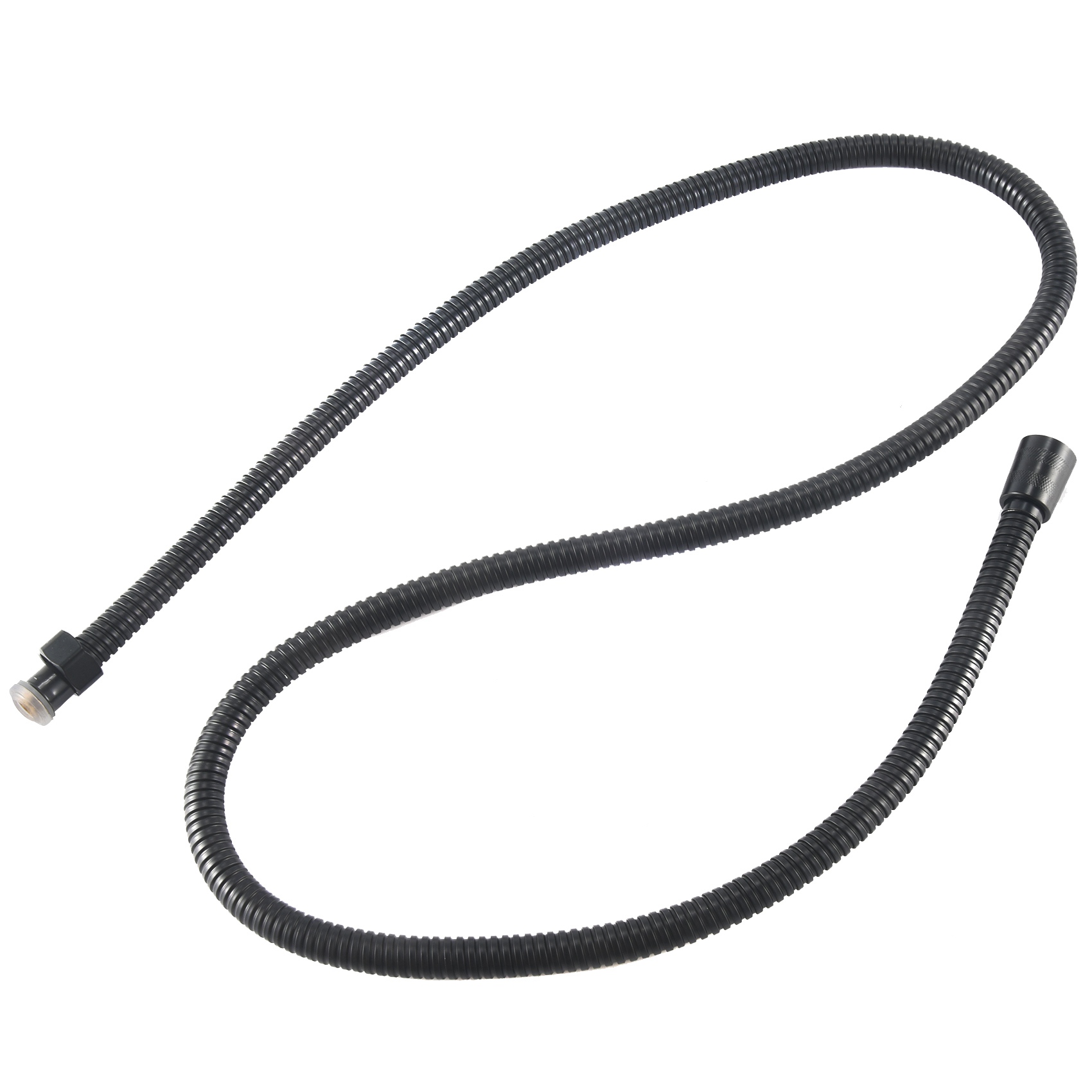 ABFA Black Shower Hose 150Cm Stainless Steel Shower Tube Flexible Gold Bathroom Hose Plumbing Glossy