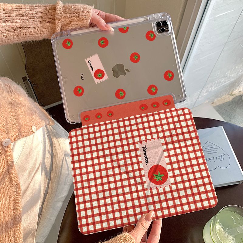 Étui Funda avec fente pour crayon pour IPad 6e génération, 9.7 pouces, 10.2, 7e, 8e, 9e, IPad 10e génération, 2022 Air 2/3 10.5, rouge