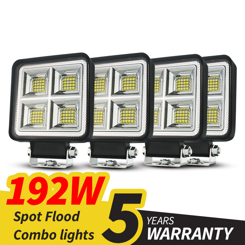 Caminhão conduziu a luz redonda 12v 24v para o veículo automotivo do trator 4x4 fora da estrada barra trabalho luz de condução